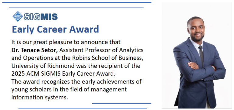 Dr. Tenace Setor Early Career Award 2025